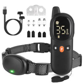 Dog Training Collar with Remote 2624FT 3 Modes Beep Shock Vibration Electric Rechargeable Correction Device IP67 Waterproof Transmitter Receiver